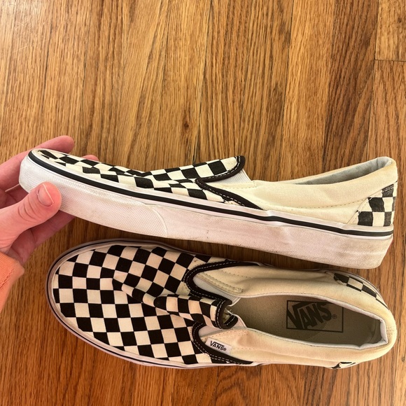 Men’s Black and White Checkered Vans - Picture 12 of 13